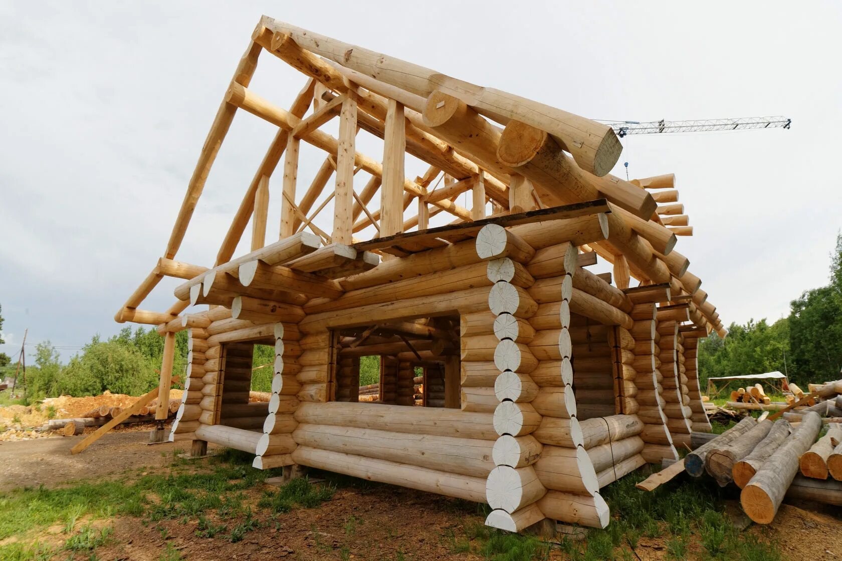 Millett — illustrative photo (log cabin timber frame)