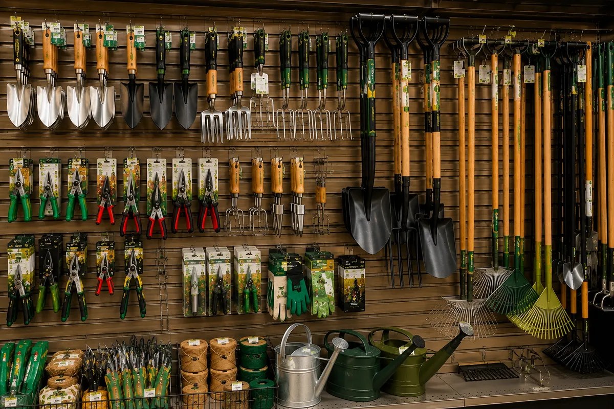 Sedgewick — illustrative photo (garden tools hardware shop)
