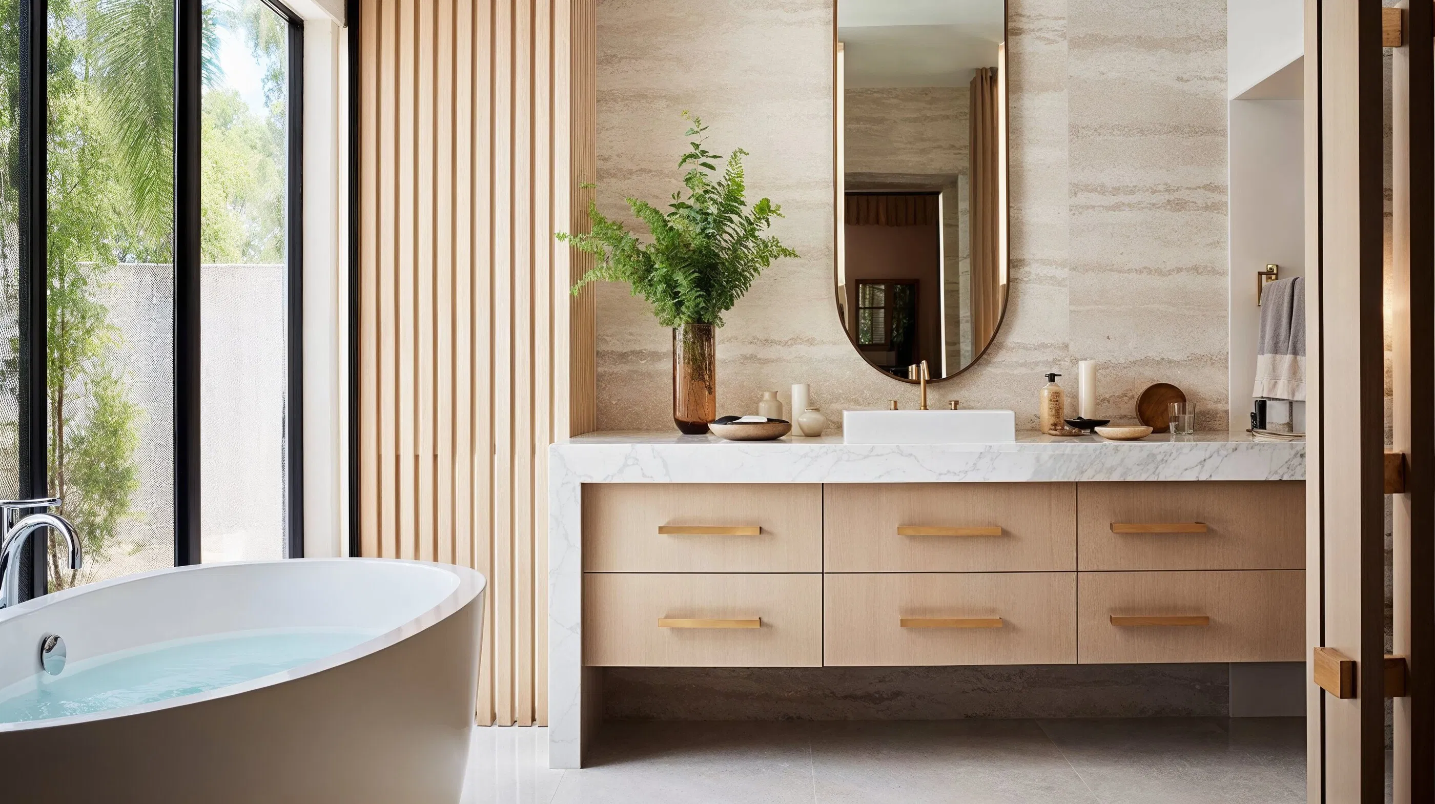 Illustrative modern bathroom