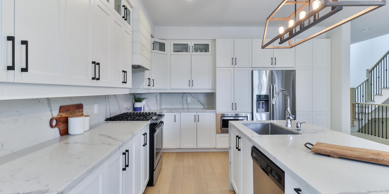 Illustrative renovated kitchen