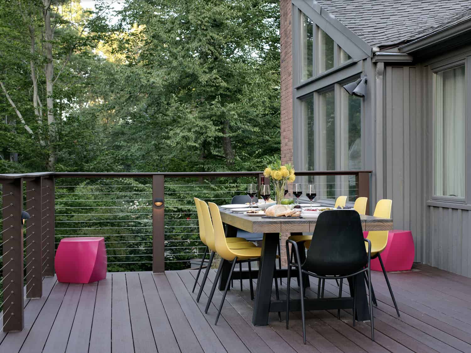 Illustrative photo of a newly built wooden deck