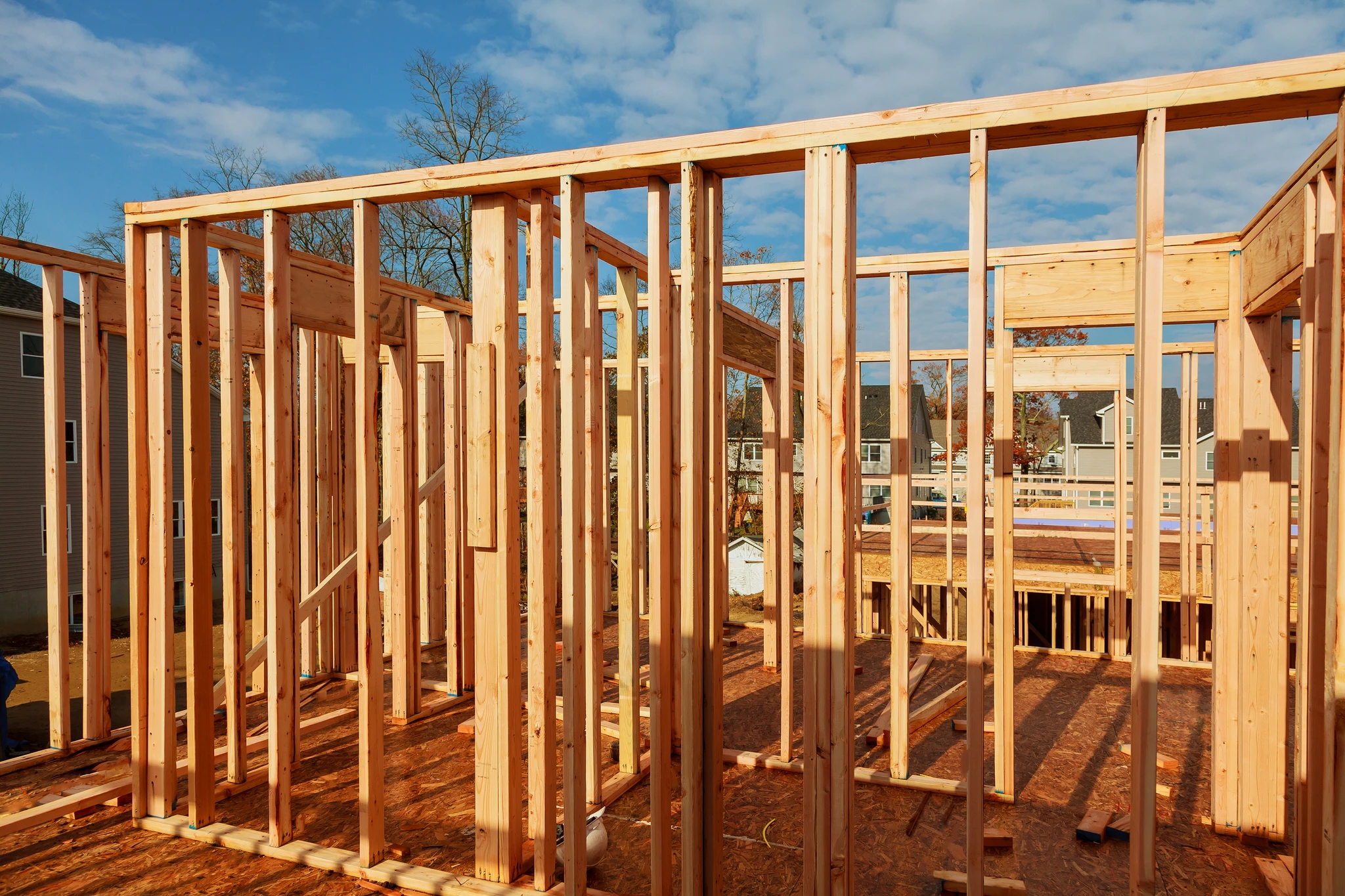 Illustrative photo of a new home under construction