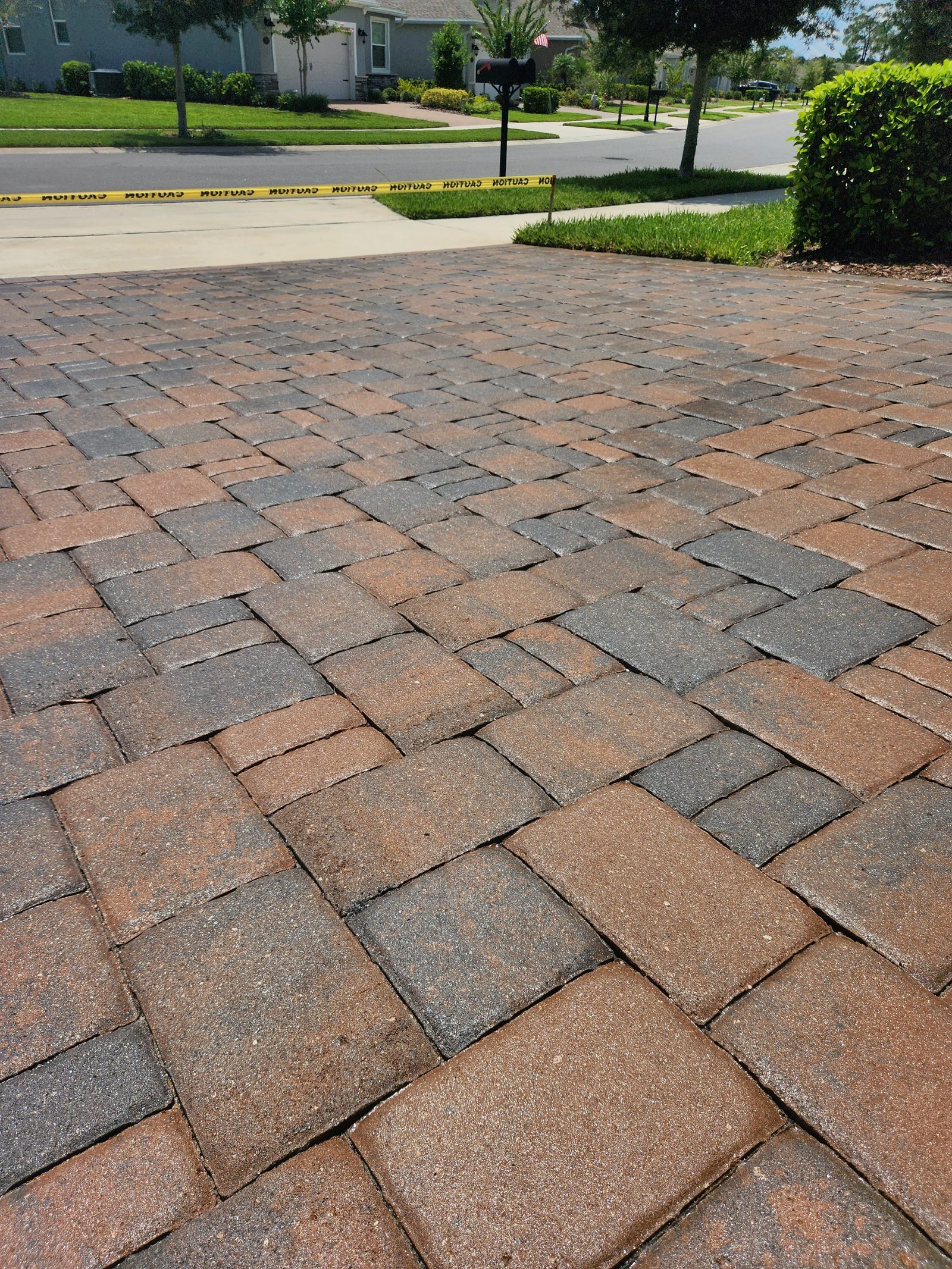 Sealed interlock patio